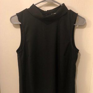 H&M Black Sleeveless High Neck Blouse